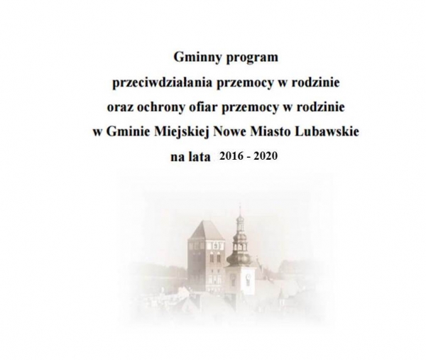 Projekt programu przeciwdziałania przemocy w rodzinie opracowany